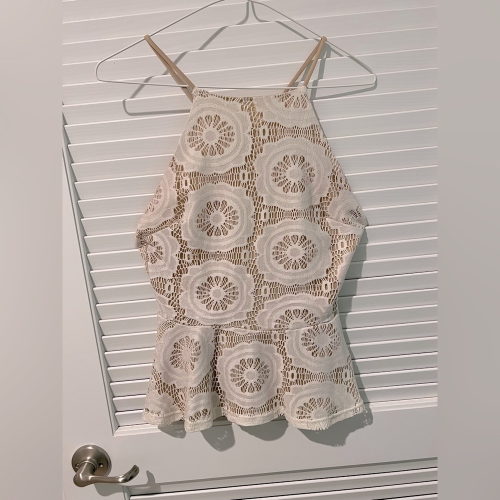Charlotte Russe Cream Top